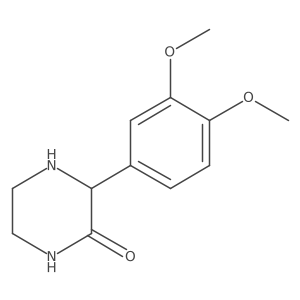 (S)-3-(3,4-Dimethoxyphenyl)piperazin-2-one结构式