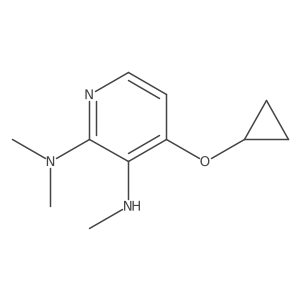 4-Cyclopropoxy-N2,N2,N3-trimethylpyridine-2,3-diamine Structure