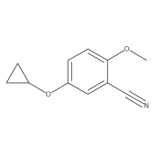 5-Cyclopropoxy-2-methoxybenzonitrile结构式
