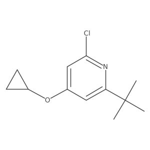 2-Tert-butyl-6-chloro-4-cyclopropoxypyridine Structure