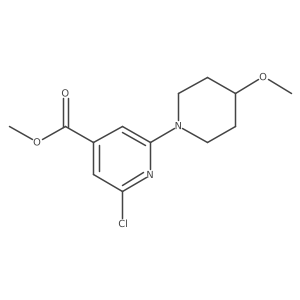 Methyl 2-chloro-6-(4-methoxy-1-piperidinyl)-4-pyridinecarboxylate结构式