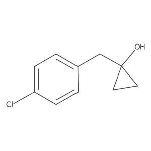 1-[(4-Chlorophenyl)methyl]cyclopropan-1-ol Structure