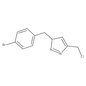 1-[(4-bromophenyl)methyl]-4-(chloromethyl)-1H-1,2,3-triazole结构式