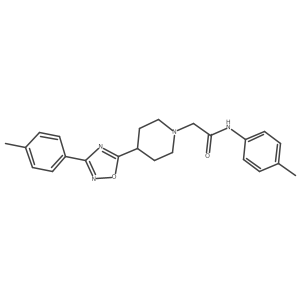 N-(p-tolyl)-2-(4-(3-(p-tolyl)-1,2,4-oxadiazol-5-yl)piperidin-1-yl)acetamide Structure
