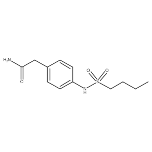 2-(4-(Butylsulfonamido)phenyl)acetamide Structure