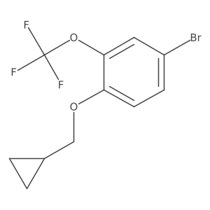 4-Bromo-1-cyclopropylmethoxy-2-trifluoromethoxybenzene结构式