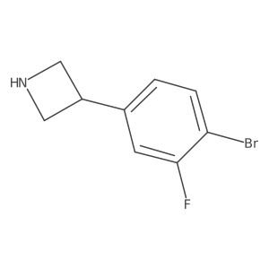 3-(4-Bromo-3-fluorophenyl)azetidine Structure