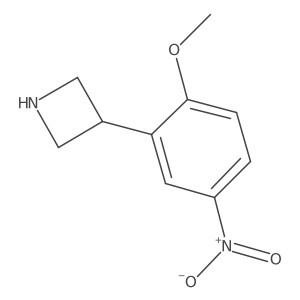 3-(2-Methoxy-5-nitrophenyl)azetidine Structure