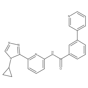 N-(6-(4-cyclopropyl-4H-1,2,4-triazol-3-yl)pyridin-2-yl)-3-(pyridin-3-yl)benzamide Structure