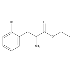 ethyl (2S)-2-amino-3-(2-bromophenyl)propanoate结构式