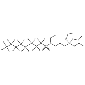 N-Ethyl-N-[3-(triethoxysilyl)propyl]-perfluoro-1-octanesulfonamide Structure