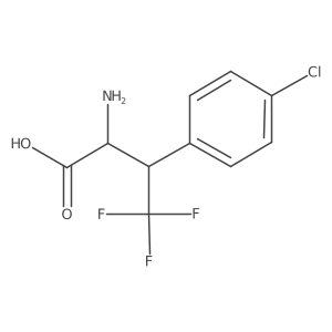 2-Amino-3-(4-chlorophenyl)-4,4,4-trifluorobutanoic acid结构式