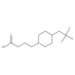 4-[4-(2,2,2-Trifluoroethyl)piperazin-1-yl]butanoic acid Structure