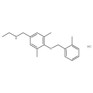 ({3,5-Dimethyl-4-[(2-methylphenyl)methoxy]phenyl}methyl)(ethyl)amine hydrochloride Structure