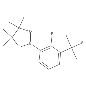 2-[3-(1,1-Difluoroethyl)-2-fluorophenyl]-4,4,5,5-tetramethyl-1,3,2-dioxaborolane结构式