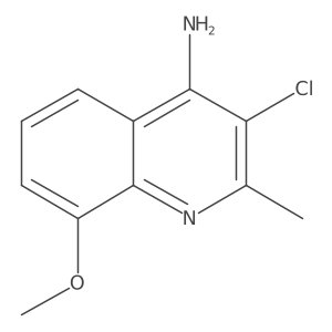4-Amino-3-chloro-8-methoxy-2-methylquinoline结构式
