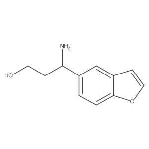 3-Amino-3-(1-benzofuran-5-yl)propan-1-ol Structure