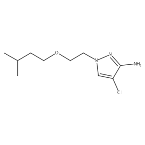 4-chloro-1-[2-(3-methylbutoxy)ethyl]-1H-pyrazol-3-amine结构式