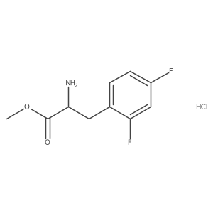 Methyl (2r)-2-amino-3-(2,4-difluorophenyl)propanoate hydrochloride Structure