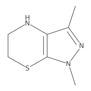 1,3-dimethyl-1H,4H,5H,6H-pyrazolo[3,4-b][1,4]thiazine Structure
