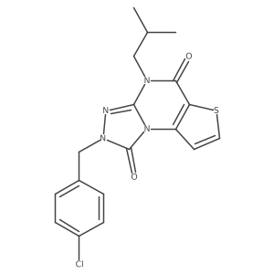 2-(4-chlorobenzyl)-4-isobutylthieno[2,3-e][1,2,4]triazolo[4,3-a]pyrimidine-1,5(2H,4H)-dione结构式