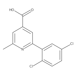 2-(2,5-Dichlorophenyl)-6-methylisonicotinic acid结构式