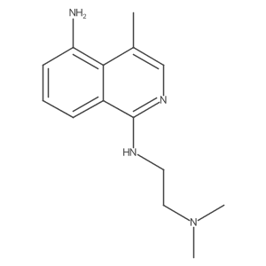 1,5-Isoquinolinediamine, N1-[2-(dimethylamino)ethyl]-4-methyl- Structure