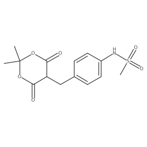 N-[4-[(2,2-dimethyl-4,6-dioxo-1,3-dioxan-5-yl)methyl]phenyl]methanesulfonamide结构式
