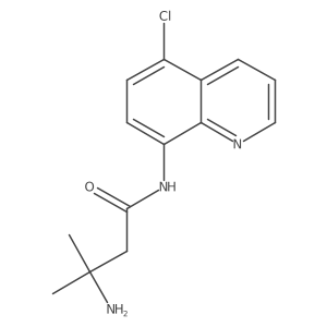 Butanamide, 3-amino-N-(5-chloro-8-quinolinyl)-3-methyl- Structure