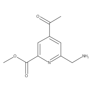 Methyl 4-acetyl-6-(aminomethyl)pyridine-2-carboxylate Structure
