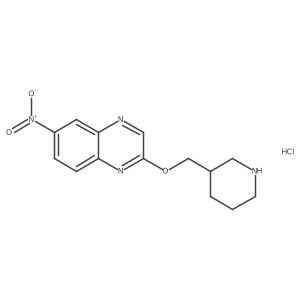 6-Nitro-2-(piperidin-3-ylmethoxy)quinoxaline hydrochloride结构式