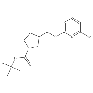 tert-Butyl 3-(((6-bromopyridin-2-yl)oxy)methyl)pyrrolidine-1-carboxylate Structure