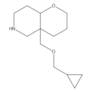 4a-((cyclopropylmethoxy)methyl)octahydro-2H-pyrano[3,2-c]pyridine结构式