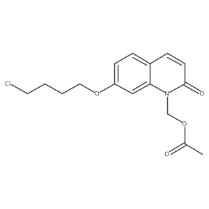 acetic acid 7-(4-chlorobutoxy)-2-oxo-2H-quinolin-1-ylmethyl ester结构式