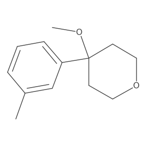 Tetrahydro-4-methoxy-4-(3-methylphenyl)-2H-pyran Structure