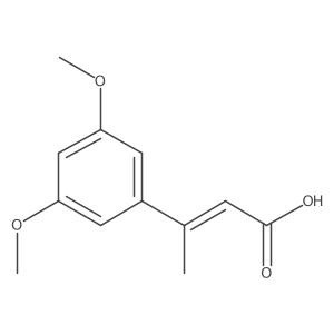 (E)-3-(3,5-dimethoxyphenyl)but-2-enoic acid Structure