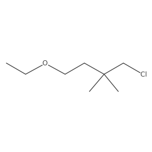 1-Chloro-4-ethoxy-2,2-dimethylbutane结构式