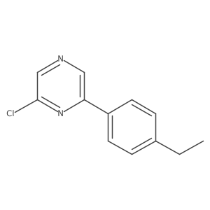 2-Chloro-6-(4-ethylphenyl)pyrazine Structure