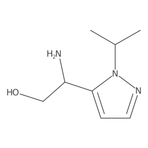 2-amino-2-[1-(propan-2-yl)-1H-pyrazol-5-yl]ethan-1-ol Structure