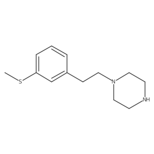 1-{2-[3-(Methylsulfanyl)phenyl]ethyl}piperazine结构式