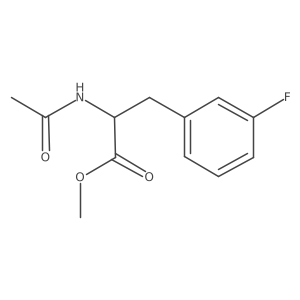 N-Acetyl-3-fluorophenylalanine methyl ester结构式