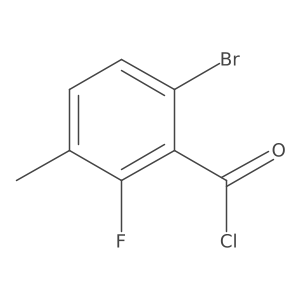 6-Bromo-2-fluoro-3-methylbenzoyl chloride Structure