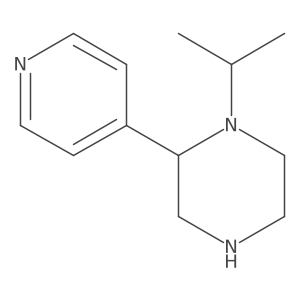 1-Isopropyl-2-(4-pyridyl)piperazine Structure