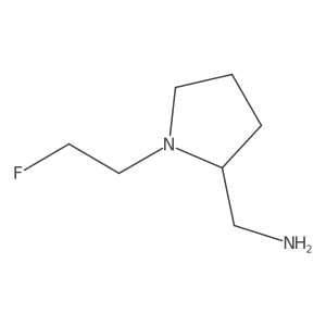 [1-(2-Fluoroethyl)pyrrolidin-2-yl]methanamine Structure