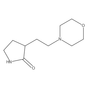 3-(2-Morpholinoethyl)pyrrolidin-2-one结构式