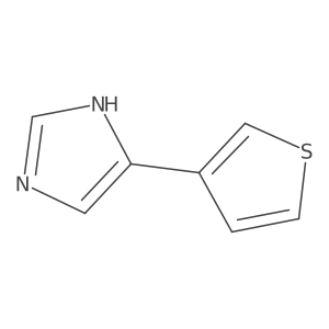 4-thiophen-3-yl-1H-imidazole结构式