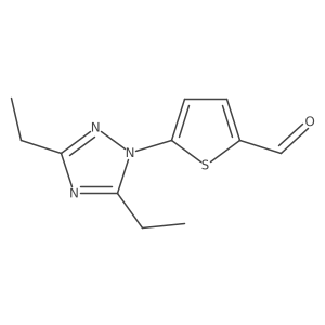 5-(diethyl-1H-1,2,4-triazol-1-yl)thiophene-2-carbaldehyde结构式