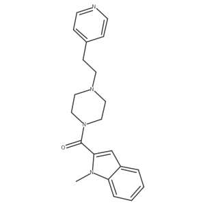 (1-methyl-1H-indol-2-yl){4-[2-(pyridin-4-yl)ethyl]piperazin-1-yl}methanone Structure
