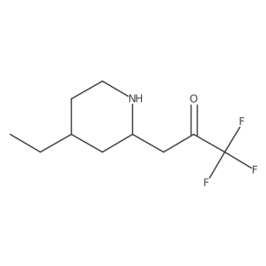 3-(4-Ethylpiperidin-2-yl)-1,1,1-trifluoropropan-2-one Structure