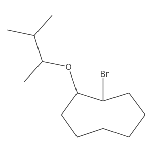 1-Bromo-2-[(3-methylbutan-2-yl)oxy]cyclooctane Structure